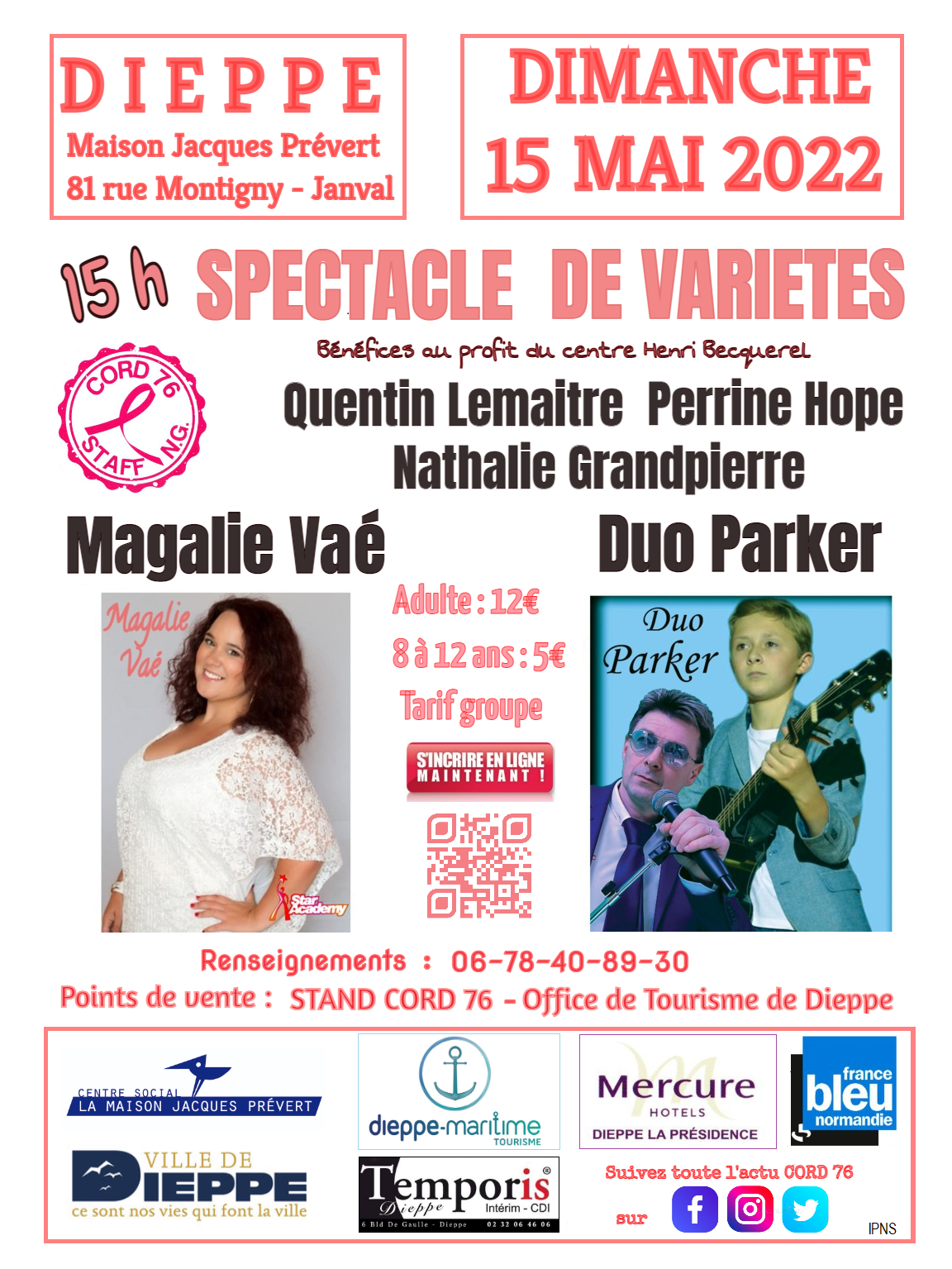 Affiche 15 mai 2022 qr code ok magalie vae duo parker 4 ans