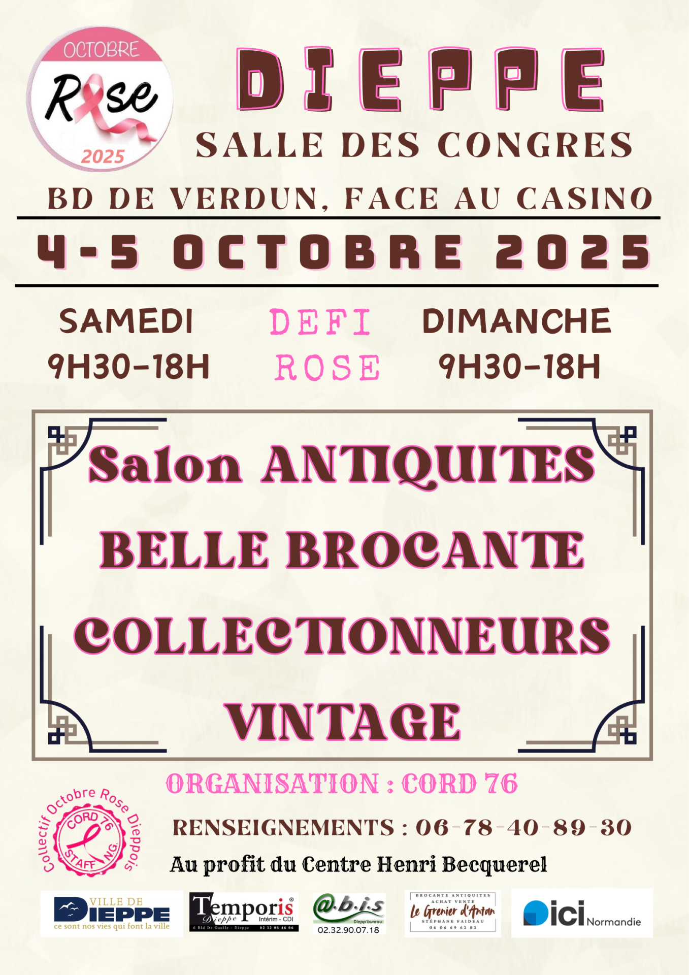 Affiche antiquites 2025 we rose 1