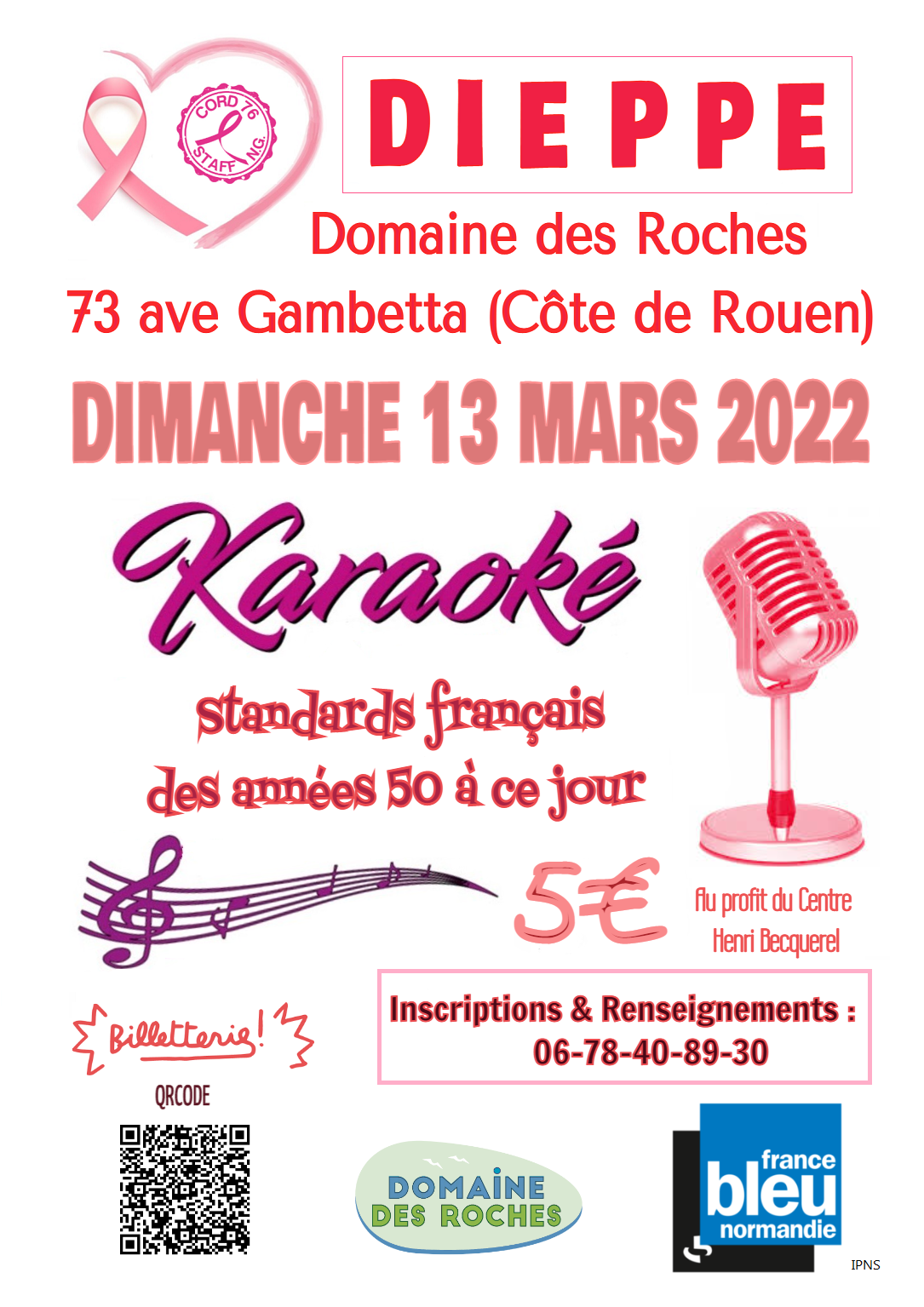 Affiche karaoke 13 mars 2022 roches