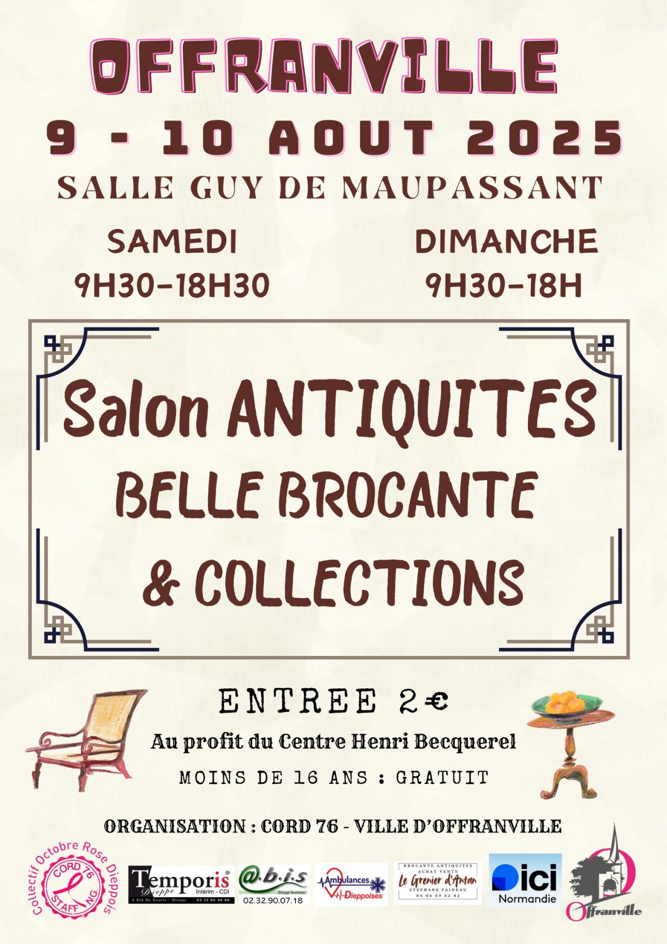 Affiche salon antiquites 2025 offranville 1