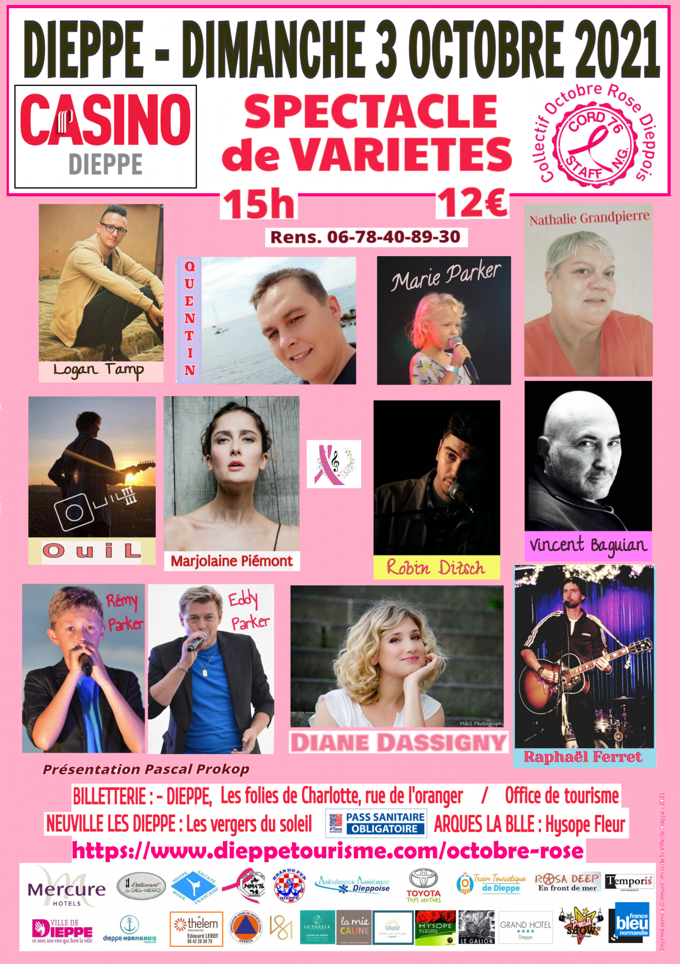 New affiche spectacle dimanche 3 octobre 2021 we rose